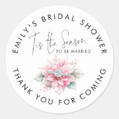 Sticker Rond C'est la saison Remerciements pour la fête de fian (Devant)