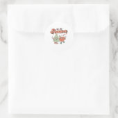 Sticker Rond C'est la saison Style créatif Design mignon (Sac)
