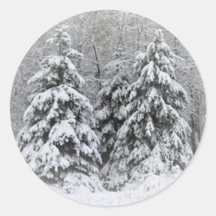 Sticker Rond C'est la saison. . . Vacances d'hiver