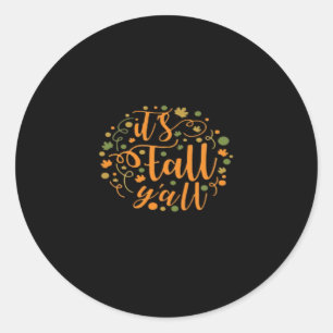 Sticker Rond C'est l'automne, vous tous, essentiel créatif déco