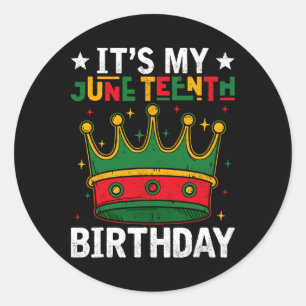 Sticker Rond C'est le 11° anniversaire de My Junetten qui célèb