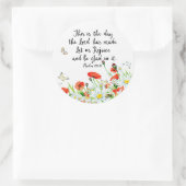 Sticker Rond C'est le jour que le Seigneur a fait (Sac)