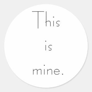 Sticker Rond C'est le mien.