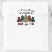 Sticker Rond C'est le moment le plus merveilleux de l'année (Sac)