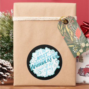 Sticker Rond C'est le moment le plus merveilleux de l'année