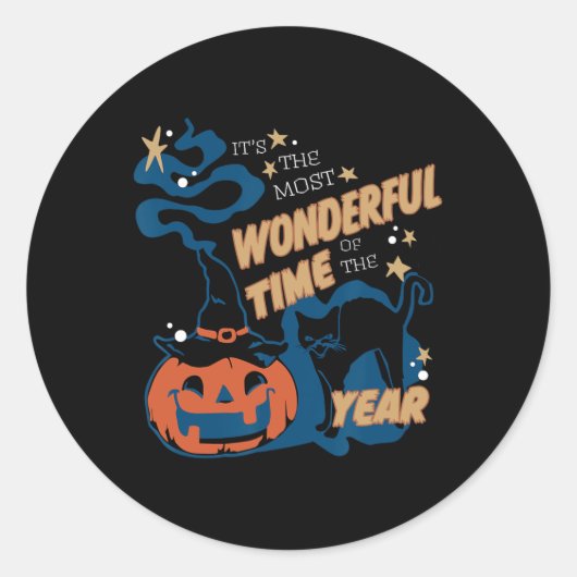 Sticker Rond C'est le moment le plus merveilleux de l'année Cha (Devant)