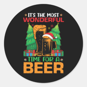 Sticker Rond C'Est Le Moment Le Plus Merveilleux Pour Un Père N