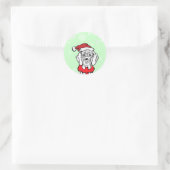 Sticker Rond C'est le temps de Noël (Sac)