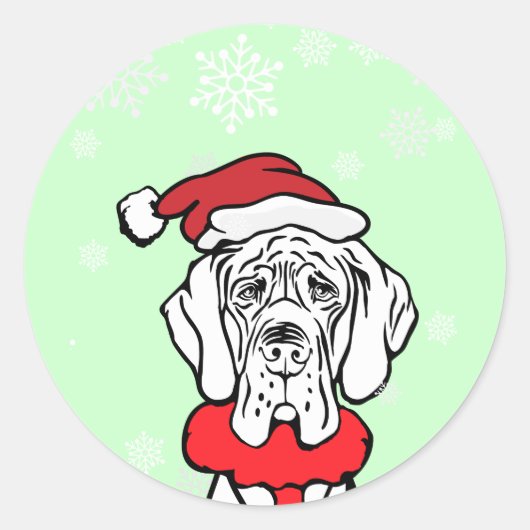Sticker Rond C'est le temps de Noël (Devant)