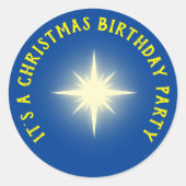 Sticker Rond C'est l'étoile de Noël (Devant)