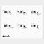 Sticker Rond C'est l'heure de se détendre (Feuille)