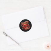 Sticker Rond C'est l'heure des fraises ! (Enveloppe)