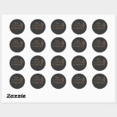 Sticker Rond C'est l'heure du café Humour café (Feuille)