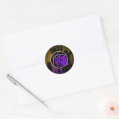 Sticker Rond C'est l'heure du jeu - Purple & Gold (Enveloppe)