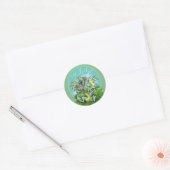 Sticker Rond c'est Lucky ! Lil' Dragon Shamrock (Enveloppe)