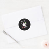 Sticker Rond C'Est Ma Boo Day Mignonne Halloween Anniversaire F (Enveloppe)