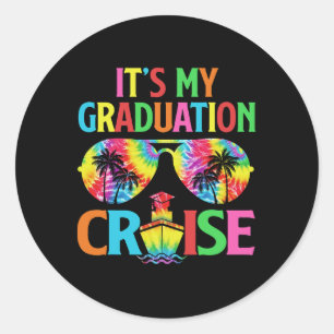 Sticker Rond C'est ma croisière de remise des diplômes Croisièr