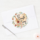 Sticker Rond C'est ma force (Enveloppe)