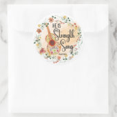 Sticker Rond C'est ma force (Sac)