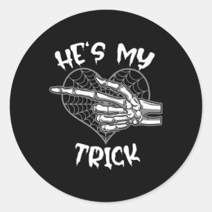 Sticker Rond C'est ma petite fille de jumelage d'Halloween
