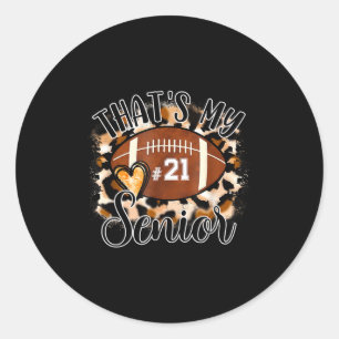 Sticker Rond C'est ma soirée de maillot de football senior numé