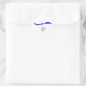 Sticker Rond C'Est Ma Tête ! (Sac)