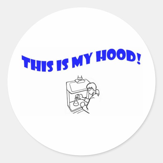 Sticker Rond C'Est Ma Tête ! (Devant)