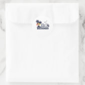 Sticker Rond C'est mieux aux Bahamas (Sac)