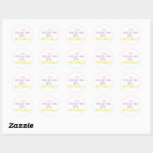 Sticker Rond C'est Mlle Mme Mme Dr. Docteur en Réalité (Feuille)