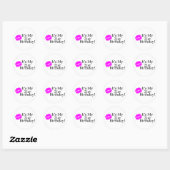 Sticker Rond C'est mon 21e anniversaire (Kiss) (Feuille)