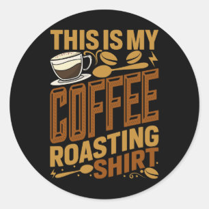 Sticker Rond C'Est Mon Café Dégustation 1