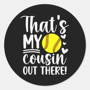 Sticker Rond C'est mon cousin Softll Cousin d'un joueur Softll