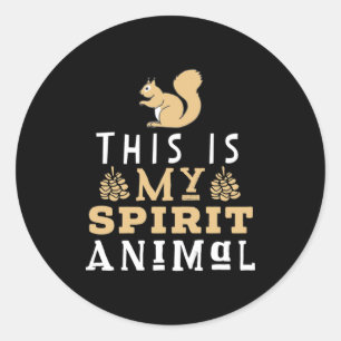 Sticker Rond C'Est Mon Esprit Animal