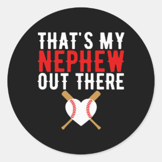 Sticker Rond C'est mon neveu là-bas vendant Tante Tatie Mère