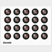 Sticker Rond C'est mon petit-fils là-bas Baseball (Feuille)