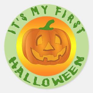 Sticker Rond C'est mon premier Halloween