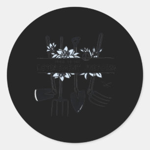 Sticker Rond C'Est Mon Retiret Uniform Gardening