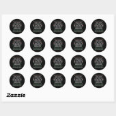 Sticker Rond C'est mon trop chaud pour un pull de Noël moche (Feuille)