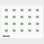 Sticker Rond C'Est Noël De Saison (Feuille)