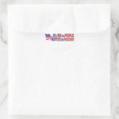 Sticker Rond C'est nous le peuple, pas moi le président (Sac)