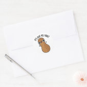 Sticker Rond C'est Nut My Fault Funny Peanut Pun (Enveloppe)