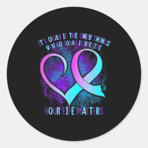Sticker Rond C'est Okay Si Les Seules Choses Que Vous Faites Au