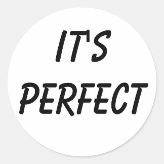 Sticker Rond C'est parfait
