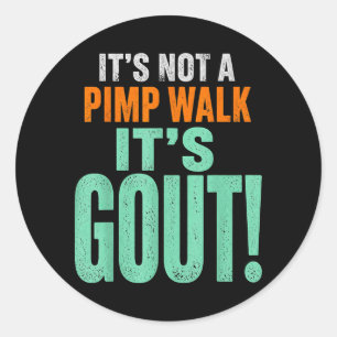 Sticker Rond C'est Pas Une Marche De Mac C'est La Goutte