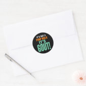 Sticker Rond C'est Pas Une Marche De Mac C'est La Goutte (Enveloppe)