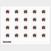 Sticker Rond C'est Quasizombie (Feuille)