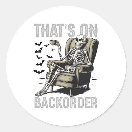 Sticker Rond C'est sur Ckorder Pharmacy Tech Skeleton C'est Ck (Devant)