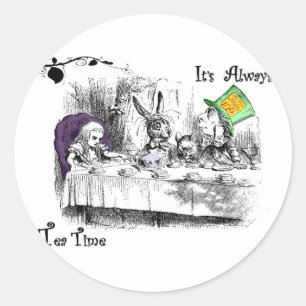 Sticker Rond C'est toujours l'heure du thé