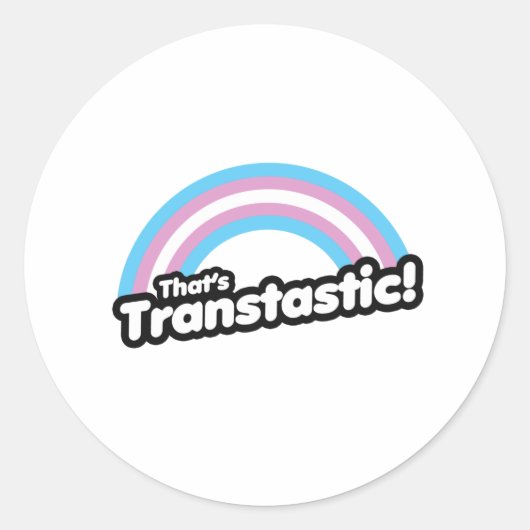 Sticker Rond C'est Transtastique (Devant)