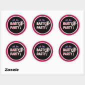 Sticker Rond C'est un Barty Party (Feuille)